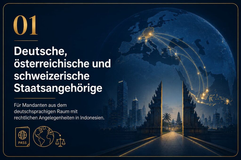 Rechtsberatung Indonesien DACH durch PW Law Firm Medan für deutschsprachige Mandanten